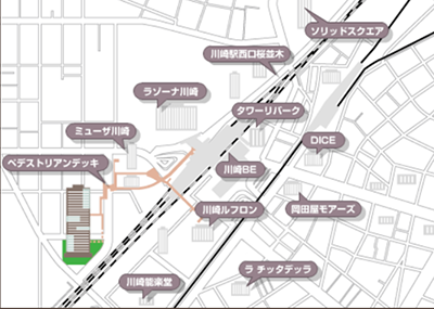 川崎駅周辺地図